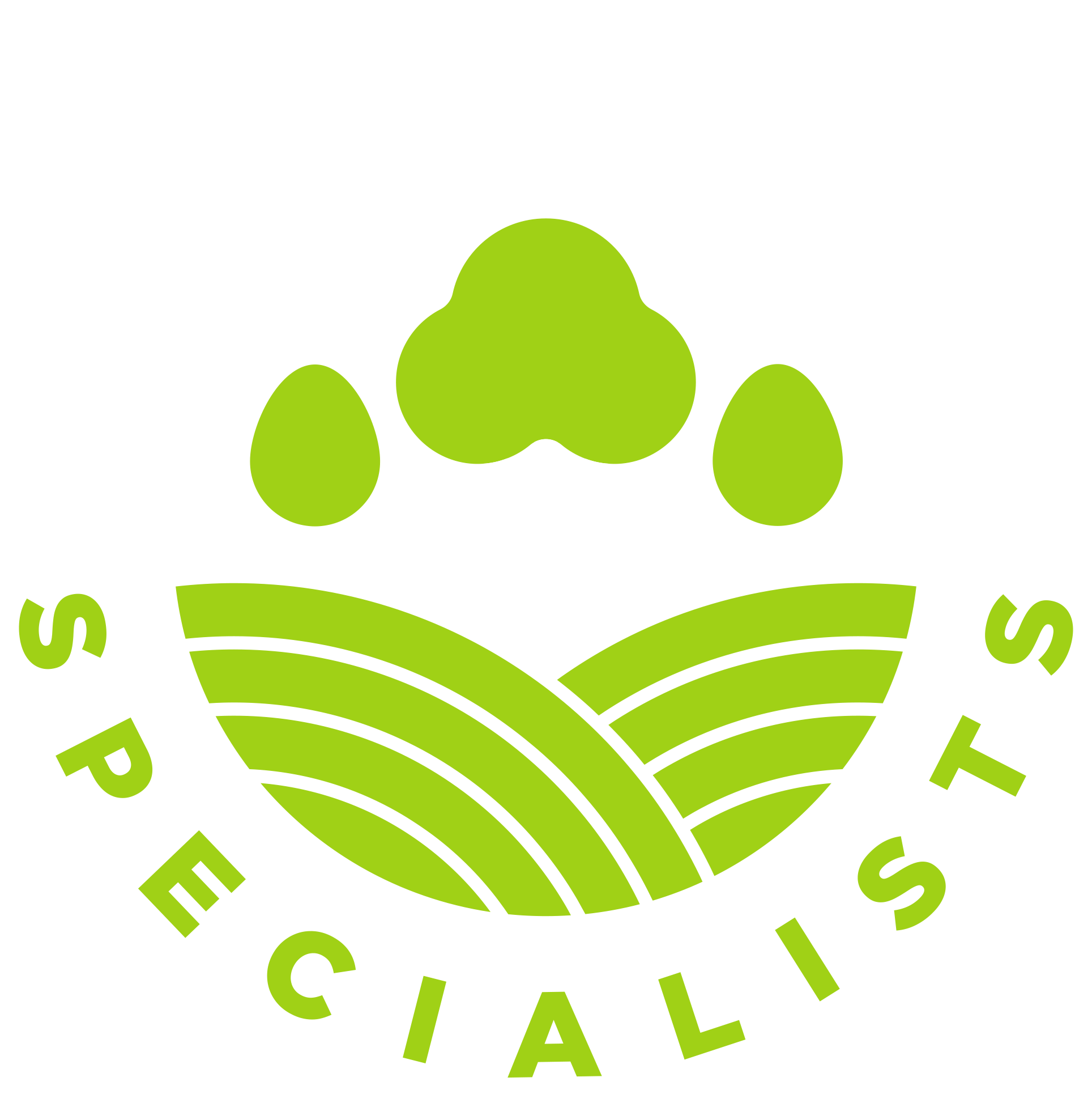 Tree Care Logo Stamp White Lime